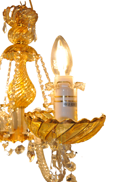 Asfour Crystal Chandelier Gold Finish