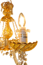 Asfour Crystal Chandelier Gold Finish