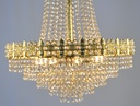 Asfour Crystal Chandelier 24K Gold Plate Finish