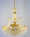 Asfour Crystal Chandelier 24K Gold Plate Finish