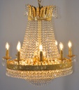 Asfour Crystal Chandelier 24K Gold Plate Finish