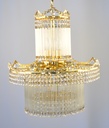 Asfour Crystal Chandelier 24K Gold Plate Finish