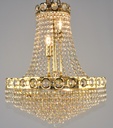 Asfour Crystal Chandelier 24K Gold Plate Finish