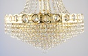 Asfour Crystal Chandelier 24K Gold Plate Finish