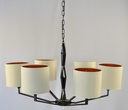 Modern Chandelier Metal Finish With Off White Shade