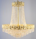 Asfour Crystal Chandelier 24K Gold Plate Finish