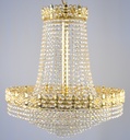 Asfour Crystal Chandelier 24K Gold Plate Finish
