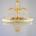 Asfour Crystal Chandelier 24K Gold Plated Finish