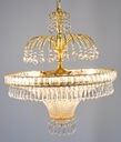 Asfour Crystal Chandelier 24K Gold Plated Finish