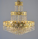 Asfour Crystal Chandelier 24K Gold Plated Finish