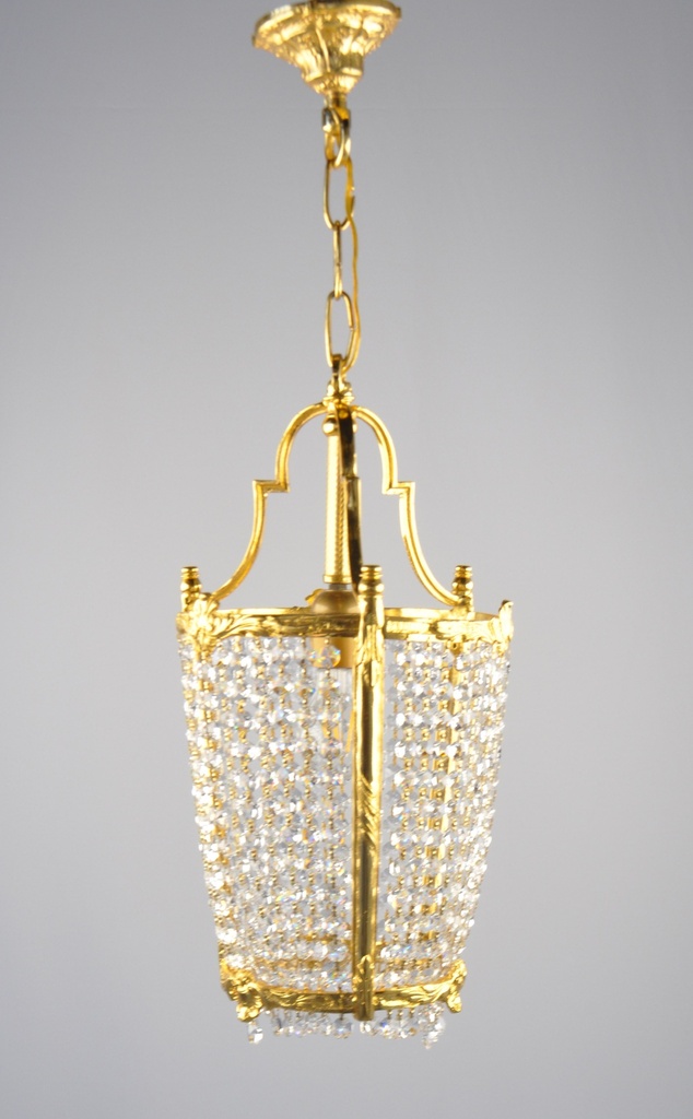 Asfour Crystal Chandelier 24K Gold Plated Finish