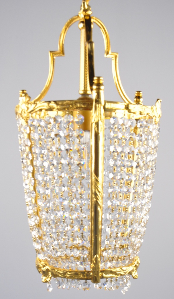 Asfour Crystal Chandelier 24K Gold Plated Finish
