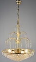 Asfour Crystal Chandelier 24K Gold Plated Finish