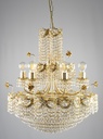 Asfour Crystal Chandelier 24K Gold Plated Finish