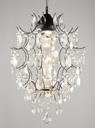 Glass Color Crystal Chandelier Metal + Glass Finish