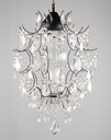 Glass Color Crystal Chandelier Metal + Glass Finish