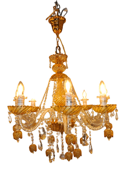 Asfour Crystal Chandelier Gold Finish