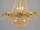Asfour Crystal Chandelier 24K Gold Plated Finish