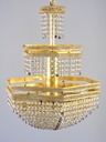 Asfour Crystal Chandelier 24K Gold Plated Finish