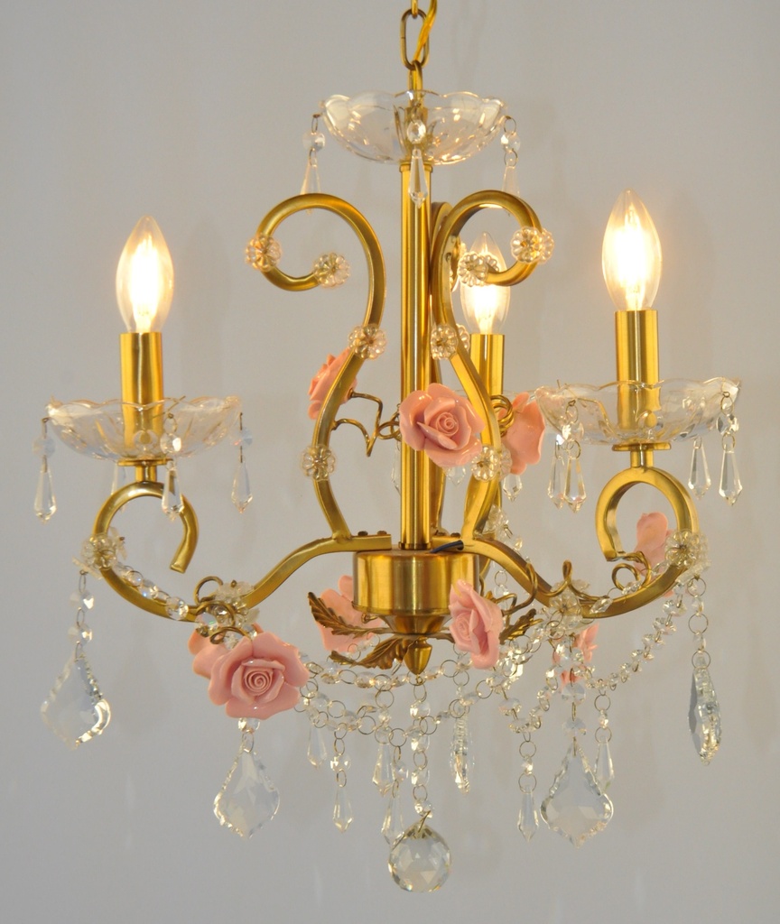 Asfour Crystal Chandelier Gold Plated Finish