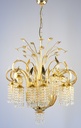 Asfour Crystal Chandelier 24K Gold Plated Finish