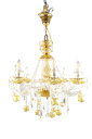 Asfour Crystal Chandelier Gold Finish