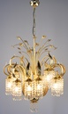 Asfour Crystal Chandelier 24K Gold Plated Finish
