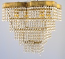 Asfour Crystal Chandelier 24K Gold Plated Finish