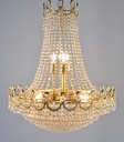 Asfour Crystal Chandelier 24K Gold Plated Finish