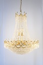 Asfour Crystal Chandelier 24K Gold Plated Finish