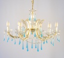 Glass Colour Crystal Chandelier Glass Finish