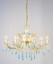 Glass Colour Crystal Chandelier Glass Finish