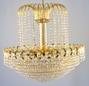 Asfour Crystal Chandelier 24K Gold Plate Finish