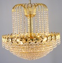 Asfour Crystal Chandelier 24K Gold Plate Finish