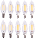 LED Filament Bulb C35 E14 - Pack of 10