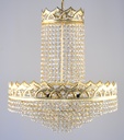 Asfour Crystal Chandelier 24K Gold Plated Finish
