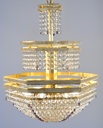 Asfour Crystal Chandelier 24K Gold Plated Finish