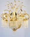 Asfour Crystal Chandelier 24K Gold Plated Finish