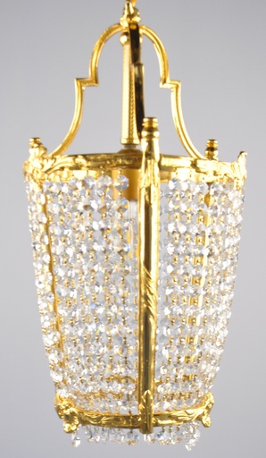 [008 Interlight] Asfour Crystal Chandelier 24K Gold Plated Finish
